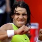 Rafael Nadal celebra su triunfo tras vencer en las semifinales del Másters Roma al francés Monfils