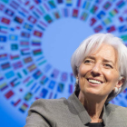 La directora gerente del FMI, Christine Lagarde.