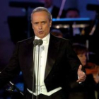 El tenor catalán José Carreras durante un concierto