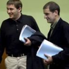Arnaldo Otegi, a la izquierda, y Josu Ternera, en una foto de archivo en el parlamento vasco