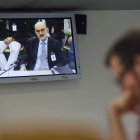 El director de Auditoría Interna de Bankia, Iñaki Azaola, durante su declaración. JUAN CARLOS HIDALGO