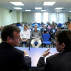 Antonio SIlván y Fernández Mañueco presiden la reunión de la Comisión de Infraestructuras.