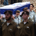 Funeral del teniente coronel Tomer Grinberg, que falleció durante los ataques en Gaza. ABIR SULTAN