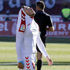 Emi Buendía vuelve a ser el centro de la polémica después del escupitajo a Javier Ontiveros en el derbi Valladolid-Cultural. MARCIANO PÉREZ
