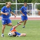Aitor dio la gran sorpresa de la jornada de ayer al entrenar, cuando se había dado por cerrada su te