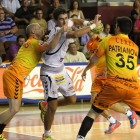 El lateral serbio del Abanca Ademar, Predrag Vejin, fue ayer la punta de lanza del ataque leonés: nueve goles de once lanzamientos.