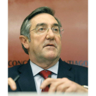 El alcalde de Santiago, Ángel Currás, compareció ayer.