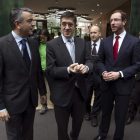 Javier de Andrés, Patxi López y Javier Maroto, en Vitoria.