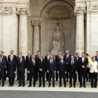 Los líderes de la UE posan en Roma.