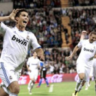 Cristiano Ronaldo celebra el primero de sus dos goles ante el Hércules.