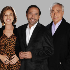 Mercedes Morán, Guillermo Francella y Luis Brandoni (como el padre Francisco), protagonistas de la serie 'El hombre de tu vida'.