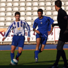 Gil Vidal y Rubén Vega, durante un Deportiva-Deportiva B en el verano del año 2006.