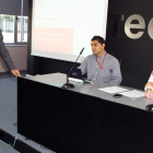 Víctor Izquierdo, Luis Fernández y Ana Santos.
