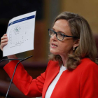 La vicepresidenta tercera de Economía, Nadia Calviño. FERNANDO ALVARADO