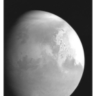 Imagen de Marte enviada por la sonda china. EFE