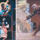 De izquierda a derecha,imágenes de ‘El jorobado’ y la obra de teatro de Bambalúa. DL