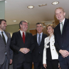 Alberto Barragán, Antonio Silván, Javier Cepedano, Rosario Casero y Juergen Foecking. JESÚS