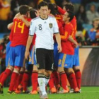 Özil aparece desolado en la imagen tras el gol de España ante Alemania en el Mundial.