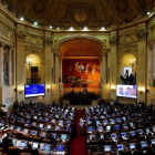 Vista general de la sesión del Congreso colombiano donde se aprobó el nuevo acuerdo de paz, en Bogotá.