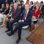 Los concejales del Ayuntamiento de León, en el acto.