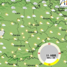 Tiempo previsto en León para este martes. AEMET