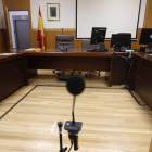 Aspecto de una sala de vistas de los juzgados de León. RAMIRO