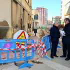 Silván, junto a las obras que se están llevando a cabo en Federico Echevarría