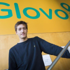 El consejero delegado de Glovo, Óscar Pierre, en las oficinas de la empresa en Barcelona.