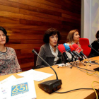 Bermejo, Vega, Villalán y Téllez ayer durante la presentación de los actos conmemorativos.