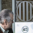 El ex tesorero del Partido Popular Luis Bárcena a su salida del juzgado de Vielha.