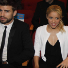Gerard Piqué, futbolista del Barcelona y de la selección, junto a su novia, la cantante colombiana Shakira.