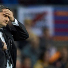 Valverde en un gesto de desesperación durante el partido. ALEJANDRO GARCÍA
