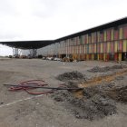 Imagen actual del Palacio de Exposiciones y las obras de su entorno.