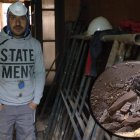 David Llamas encontró la granada, cuya imagen aparece insertada en la parte derecha. RAMIRO