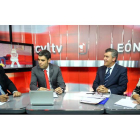 Felipe Ramos, Roberto Núñez, Javier Cepedano y Mónica Murciego, en un momento de la tertulia de El Filandón. ramiro