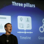 El fundador de Facebook, Mark Zuckerberg, durante una rueda de prensa en Menlo Park (California), el pasado enero.