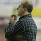 Ribera durante una de sus visitas al Palacio cuando era entrenador de la Liga Asobal