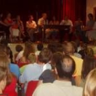 Alumnos y profesores durante la presentación del curso de interpretación musical de Coyanza