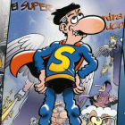 Superlópez, obra de Jan, en un fragmento de la portada del nuevo Super Humor.
