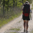 Una peregrina en el Camino de Santiago