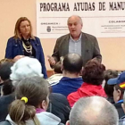Carmen Oláiz y Juan Carlos Cortina durante la entrega.