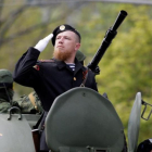 Arseny Pavlov en una parada militar el pasado mes de mayo en Donetsk.