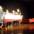 Momento de la interpretación, ayer, de la compañía sevillana Sexcriminación.