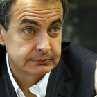 José Luis Rodríguez Zapatero, en un momento de la entrevista con el Diario.