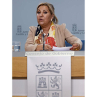 Valdeón compareció tras el Consejo de Gobierno. NACHO GALLEGO