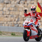 Nico Terol celebra segunda victoria de la temporada en Motorland.