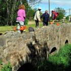 La limpieza de la calzada romana.