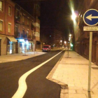 Imagen de la calle Astorga tras la reforma y su transformación a bulevar. DL