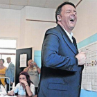 Renzi, en el colegio electoral.
