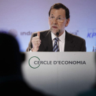 Mariano Rajoy, durante su intervención ante el Círculo de Economía en Sitges.